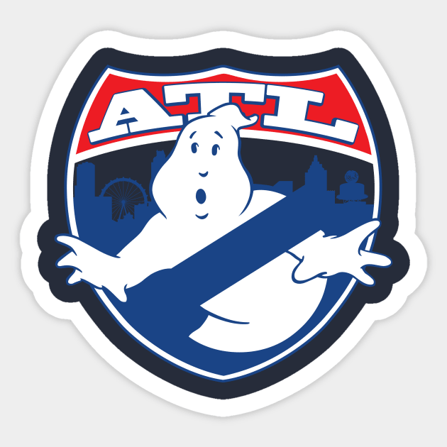 ATL Ghostbusters Stylized, Transparent Logo Sticker by ATLGhostbusters